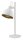 Industrial Tischlampe Wei&szlig; Gold Metall 45 cm flexibel