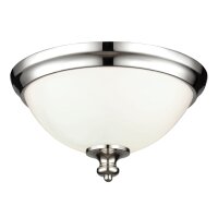 Deckenleuchte LORIN Weiß Nickel Ø33cm Flur...
