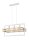Pendelleuchte Metall Wei&szlig; Gold 3-flmg bis 0,8 m elegant