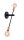 Retro Wandlampe Metall Gold Schwarz T:17 cm elegant