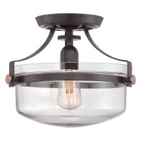 Industrie Deckenleuchte ALONSO Bronze &Oslash;33cm Lampe