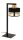 Blendarme Nachttischlampe Schwarz Gold Metall E27 45 cm