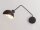 Wandlampe Schwarz Weiß Metall H:30 cm E27 stylisch