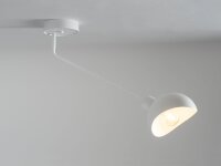 Weiße Deckenlampe Metall stylisch E27 L:72 cm...