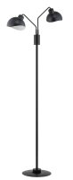 Stehlampe Schwarz Wei&szlig; Lesen H:164 cm E27 dekorativ