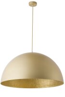 Goldene H&auml;ngelampe Metall &Oslash;50 cm E27 bis 1 m...