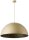 Runde H&auml;ngelampe Gold Schwarz &Oslash;90 cm stylisch E27