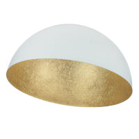 Metall Deckenleuchte Gold Weiß rund Ø70 cm...