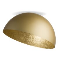 Runde Deckenleuchte Loft Metall Gold &Oslash;35 cm E27...