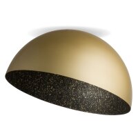 Deckenleuchte Schwarz Gold Loft rund &Oslash;70 cm E27...