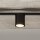Schwarze Deckenlampe Zylinder GU10 3-flammig 70 cm groß