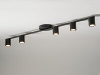 Schwarze Deckenlampe GU10 L:110 cm Mehrflammig Zeitlos