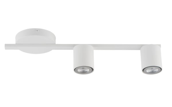 Weiße Deckenlampe Metall GU10 L:46 cm Zylinder Zeitlos