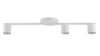 GU10 Deckenleuchte 3-flammig Metall Wei&szlig; 70 cm lang