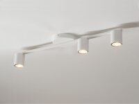 GU10 Deckenleuchte 3-flammig Metall Weiß 70 cm lang