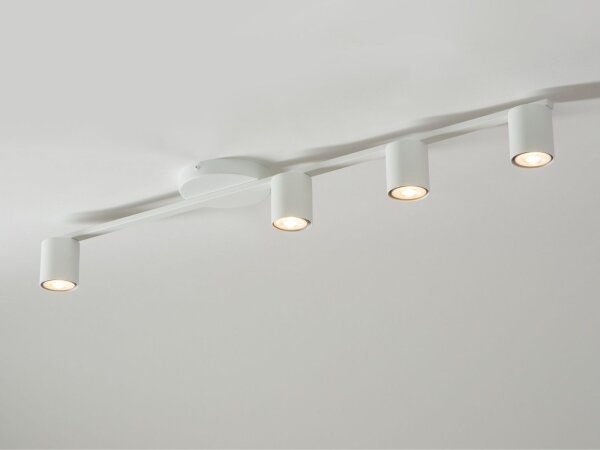 Moderne Deckenlampe GU10 Weiß Metall L:90 cm groß