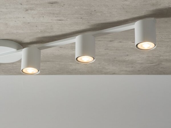 Moderne Deckenlampe GU10 Weiß Metall L:90 cm groß
