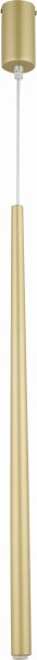 Goldene Hängelampe Metall Ø5 cm rund G9 bis 1 m