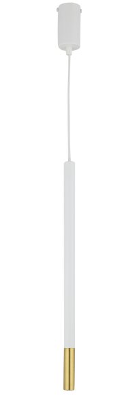 Hängelampe Weiß Gold Messing H:50 cm G9 bis 1 m elegant