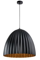 Gro&szlig;e Pendelleuchte Schwarz Kupfer E27 &Oslash;50 cm rund