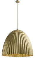 Goldene Hängelampe rund Ø70 cm Metall Loft...
