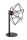 Kleine Tischlampe Schwarz Draht Metall Lesen H:44 cm