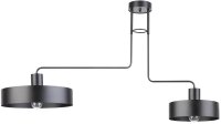 Metall Deckenlampe Schwarz 2-flammig L:115 cm E27 gro&szlig;