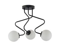 Design Deckenlampe Metall Glas satiniert G9 gem&uuml;tlich