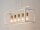 Moderne Deckenlampe Glas Metall blendarm G9 geschwungen