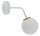 Gem&uuml;tliche Wandlampe Wei&szlig; Gold Metall Glas Kugel G9