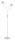 Design Stehlampe Wei&szlig; Metall Glas 162 cm G9 2-flammig