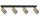 Aufbaustrahler Metall Schwarz Gold L:60 cm flexibel