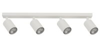 Deckenspot schwenkbar Metall Wei&szlig; L:60 cm Zylinder