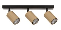 Goldener Deckenstrahler Schwarz Metall flexibel L:38 cm