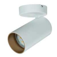 Deckenspot Weiß Gold GU10 Metall verstellbar Modern