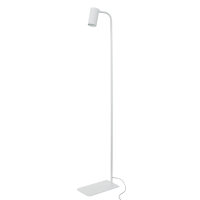 Stehleuchte klein 120 cm verstellbarer Schirm Weiß...