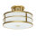 Deckenlampe Messing Creme 3x E27 Ø 34 cm rund SHOJI