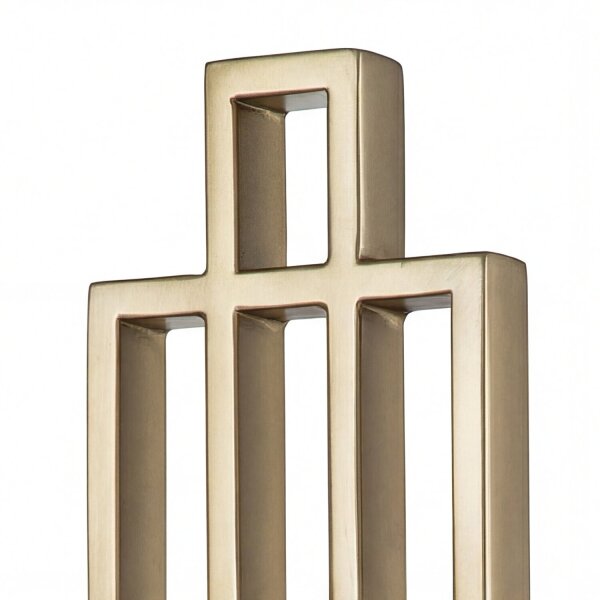 Wandlampe Glas Metall H: 39 cm Creme Messing SHOJI