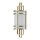 Wandlampe Glas Metall H: 39 cm Creme Messing SHOJI