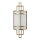 Wandlampe Glas Metall H: 39 cm Creme Messing SHOJI