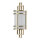 Wandlampe Glas Metall H: 39 cm Creme Messing SHOJI