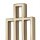 Wandlampe Glas Metall H: 39 cm Creme Messing SHOJI