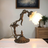 Premium Tischleuchte Putte in Bronze