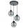 Pendelleuchte Schwarz Graphit E27 Stoff blendarm