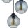 Pendelleuchte Schwarz Graphit E27 Stoff blendarm