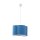 Hängelampe Kinder Metall Stoff E27 Weiß Blau