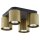 Deckenleuchte GU10 Schwarz Gold 4-flammig elegant