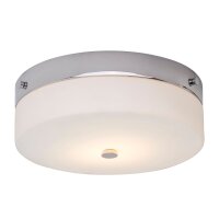 LED Bad Deckenleuchte Chrom IP44 &Oslash;30cm Lampe JANJA