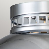 Deckenleuchte Industrial E27 Ø 32 cm rund Chrom...