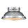 Deckenleuchte Industrial E27 Ø 32 cm rund Chrom Glas Metall